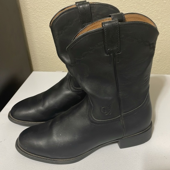 Ariat Men's Black Pull On Work Boots. Excellent Near New Condition. Size 13 D. - Picture 3 of 9